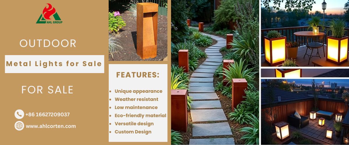 outdoor steel lights for sale